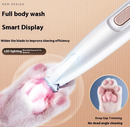 Recortadora de uñas para mascotas con luz LED