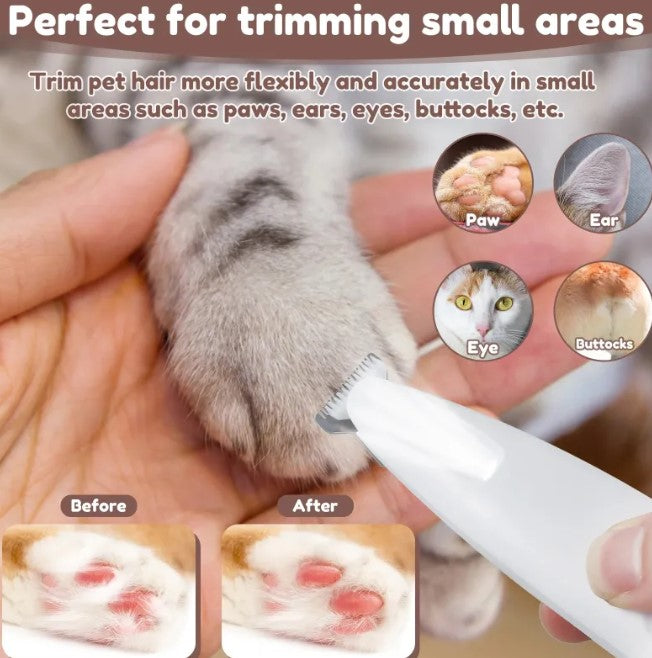 Recortadora de uñas para mascotas con luz LED